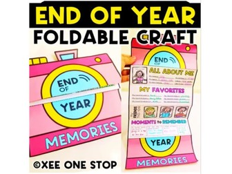 End of  Term Year Memory Book  Craft