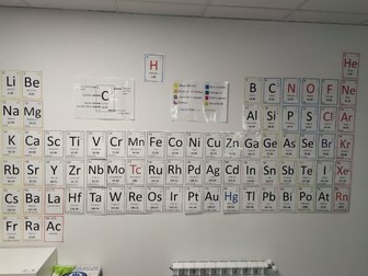 Huge periodic table wall display chart