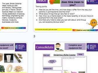 Year 9 British Science week mini project (4 lessons)