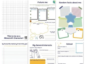 All about me booklet