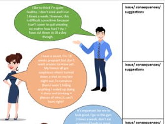 Lifestyle factors application sheet- suitable for GCSE Biology, links to Health and Social