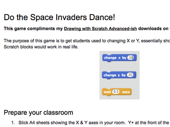Do the Space Invaders dance - planning for Scratch