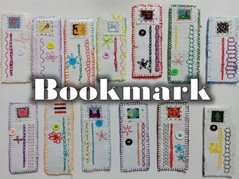 Bookmark sewing project