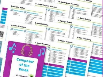 Composer of the Week Pack