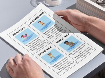 Animal Walks - Movement Cards for focus