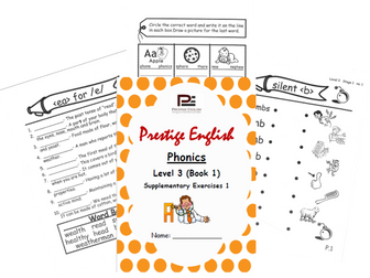 Phonics Book – Level 3 (Book 1) – Supplementary Exercises 1 ( Jolly Phonics )