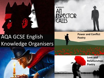 AQA GCSE English Knowledge Organisers / Revision Sheets