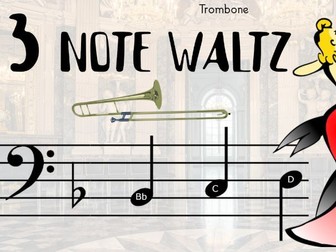 Trombone play along - 3 note waltz