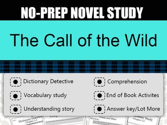 The Call of the Wild Novel Study-Complete Guided Novel Study.