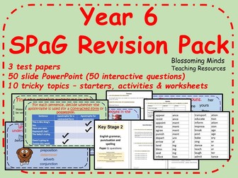 Year 6 Spag Revision Pack