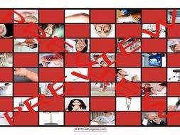Doctors, Illnesses and Injuries Checker Board Game