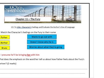 Boy in the Striped Pyjamas - Chapter 11 Comprehension
