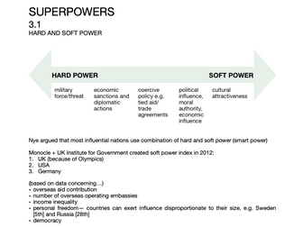 Edexcel A-Level Superpowers complete notes