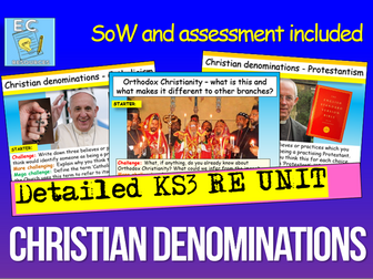 Christian Denominations UNIT