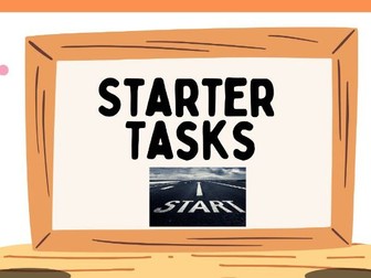 Editable Starter Activities: Engaging Ideas for Any Subject
