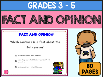 Fact And Opinion Task Cards English Language Arts Practice