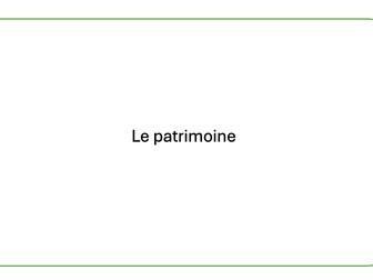 AS French (AQA) Infographie: le patrimoine
