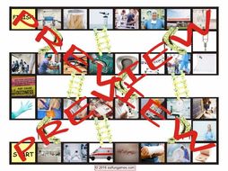 Hospitals and Pharmaceuticals Chutes and Ladders Board Game