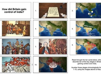 British Empire in India - Timeline sheet