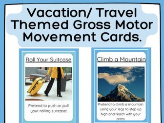 Vacation / Travel-Themed Movement Cards