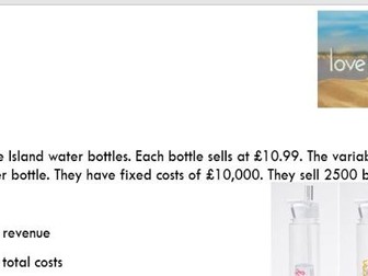 GCSE EDEXCEL 9-1 Business Studies 1.3 Income statements