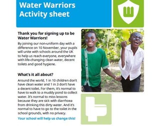 Free Primary School resources from WaterAid