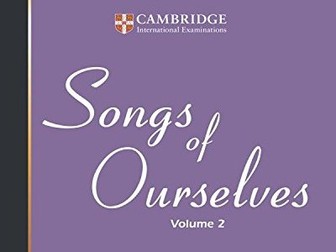 IGCSE 0475 - Songs of Ourselves (Exam-style questions) Part - 1