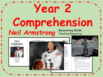 Year 2 Space Comprehension : Neil Armstrong / World Space Week