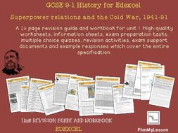 Edexcel GCSE 9-1 Superpower relations and the Cold War, 1941-91: Unit 1 Revision Guide and Workbook
