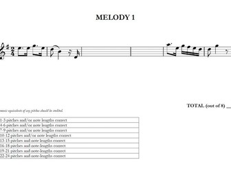 A Level Dictation Exercises (20 Melodies with Mp3)