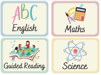 Visual Timetable KS2 UKS2 Year 5