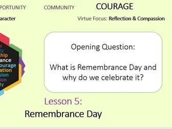 Remembrance 2020 - Full lesson