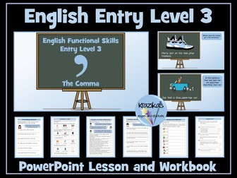 Functional Skills English - Entry Level 3 - Punctuation - Commas