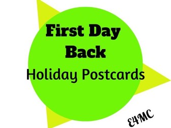 First Day Back Activity: Holiday Postcards - with a difference!