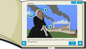 Kings, Queens and Rulers Interactive Information Book - Reading Level B - KS1