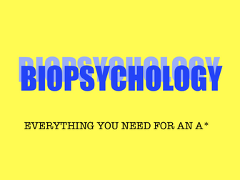 Biopsychology- AQA A Level Psychology