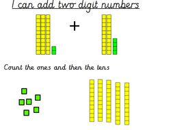 Adding 2 Digit Numbers Using Diennes / Base 10 | Teaching Resources