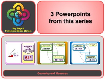 KS3 Maths Mental Starters: Geometry and Measures - Constructions