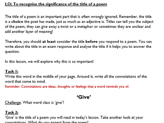 Unseen Poetry Workbook 12 Lessons