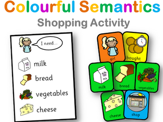 Colourful Semantics: Shopping Game
