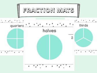 Fraction mat 1/2 1/3 1/4