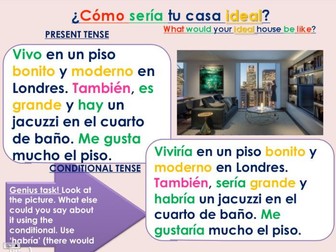KS4  Spanish - Cómo sería tu casa ideal