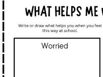 Emotions worksheet