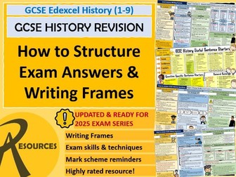 GCSE HISTORY Edexcel:  How to answer the exam questions and technique (Papers 1-3)