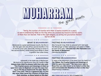 Muharram - The Great Month explained