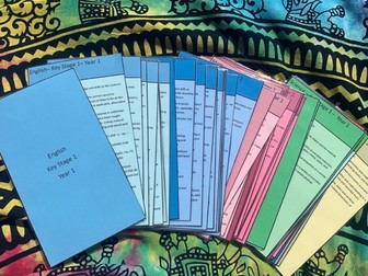National Curriculum Cards