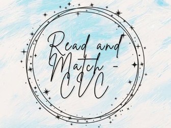 Read and Match Shamrocks - CVC Words