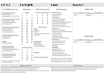 SPHE (FORTNIGHTLY PLAN TEMPLATE) + OBJECTIVES PLAN 5th 6th Class