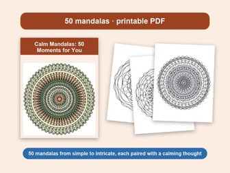 Mandala Colouring Pages: 50 Calming Designs