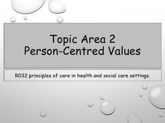R032 Principles of Care Topic Area 2